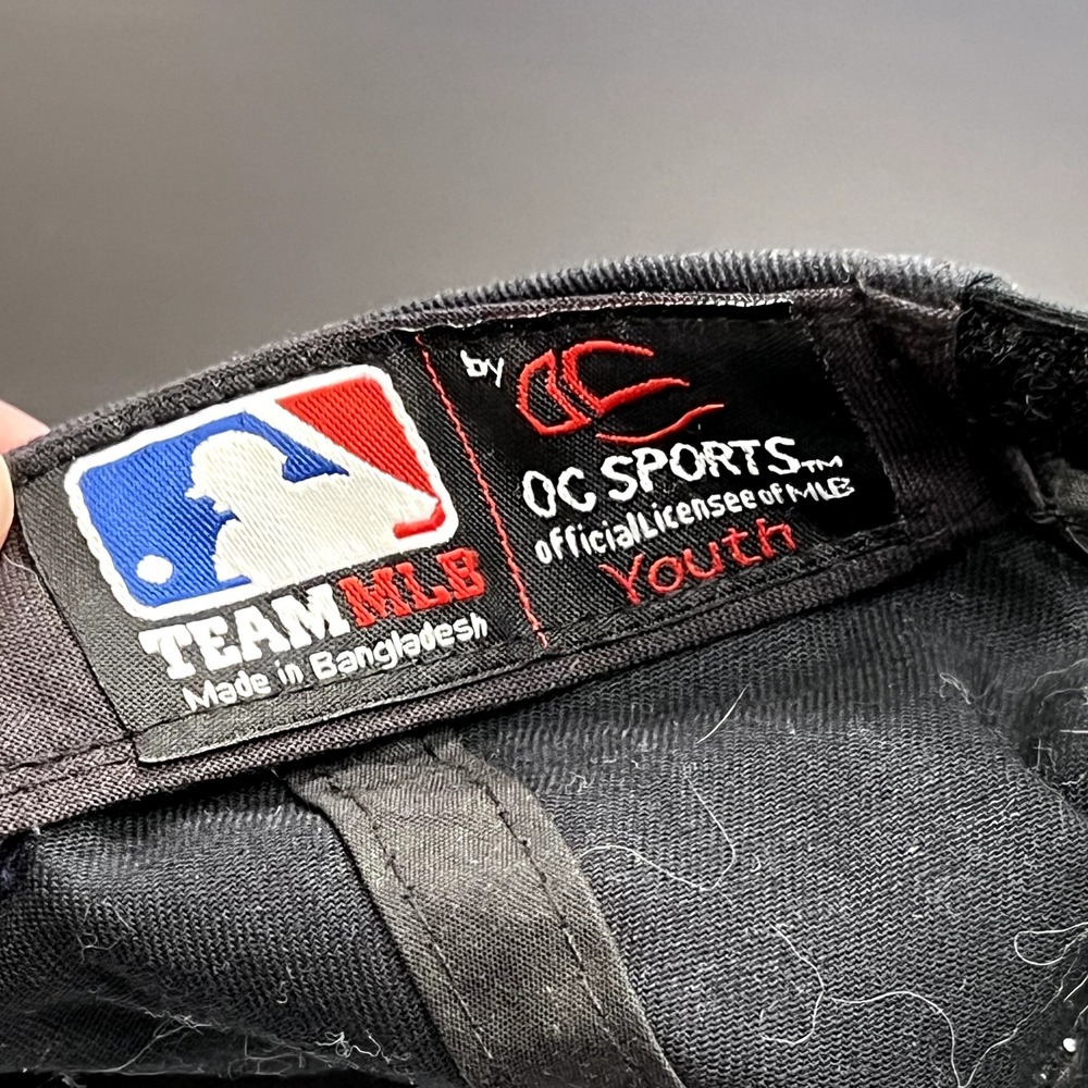 MLB Colorado Rockies Baseball Hat Cap Youth Black Purple Adjustable Strap Back - Picture 6 of 8